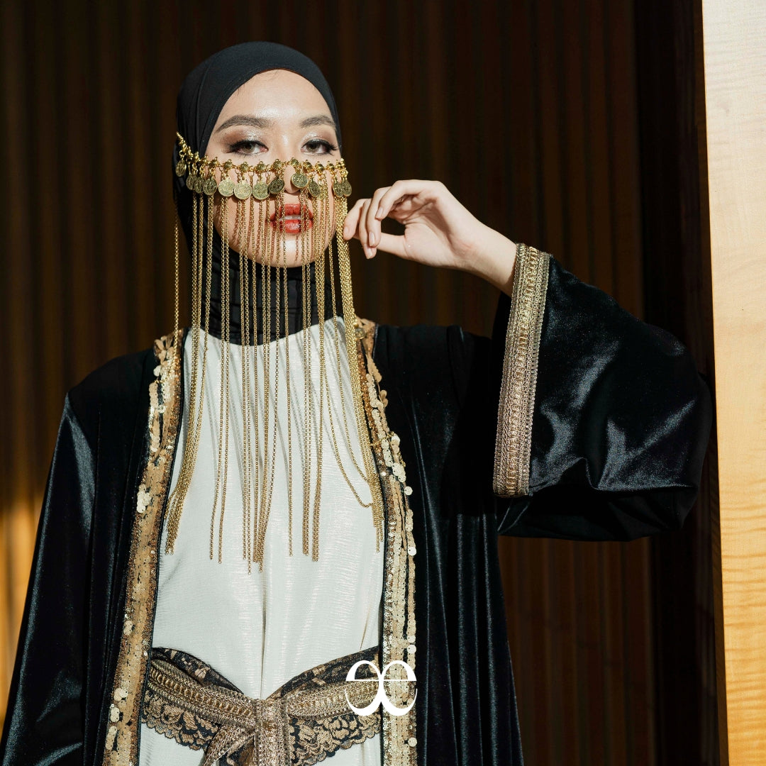 Midnight Gilded Dress - Couture Collection