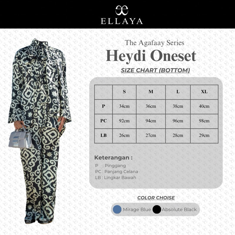 ELLAYA One Set Wanita Heydi Armani Silk Agafaay Series