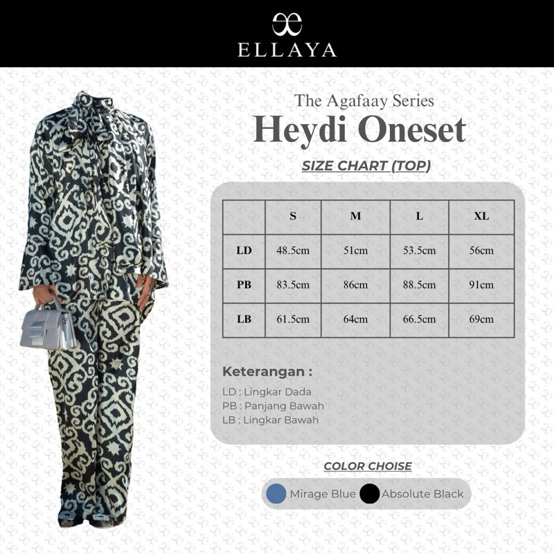 ELLAYA One Set Wanita Heydi Armani Silk Agafaay Series
