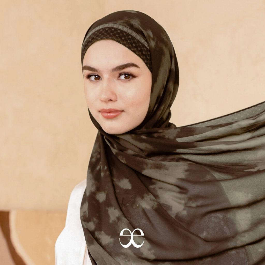 ELLAYA Hijab Pashmina Instant Ceruty Premium Motif Noura Series