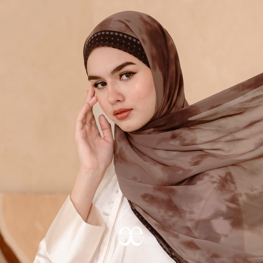 ELLAYA Hijab Pashmina Instant Ceruty Premium Motif Noura Series