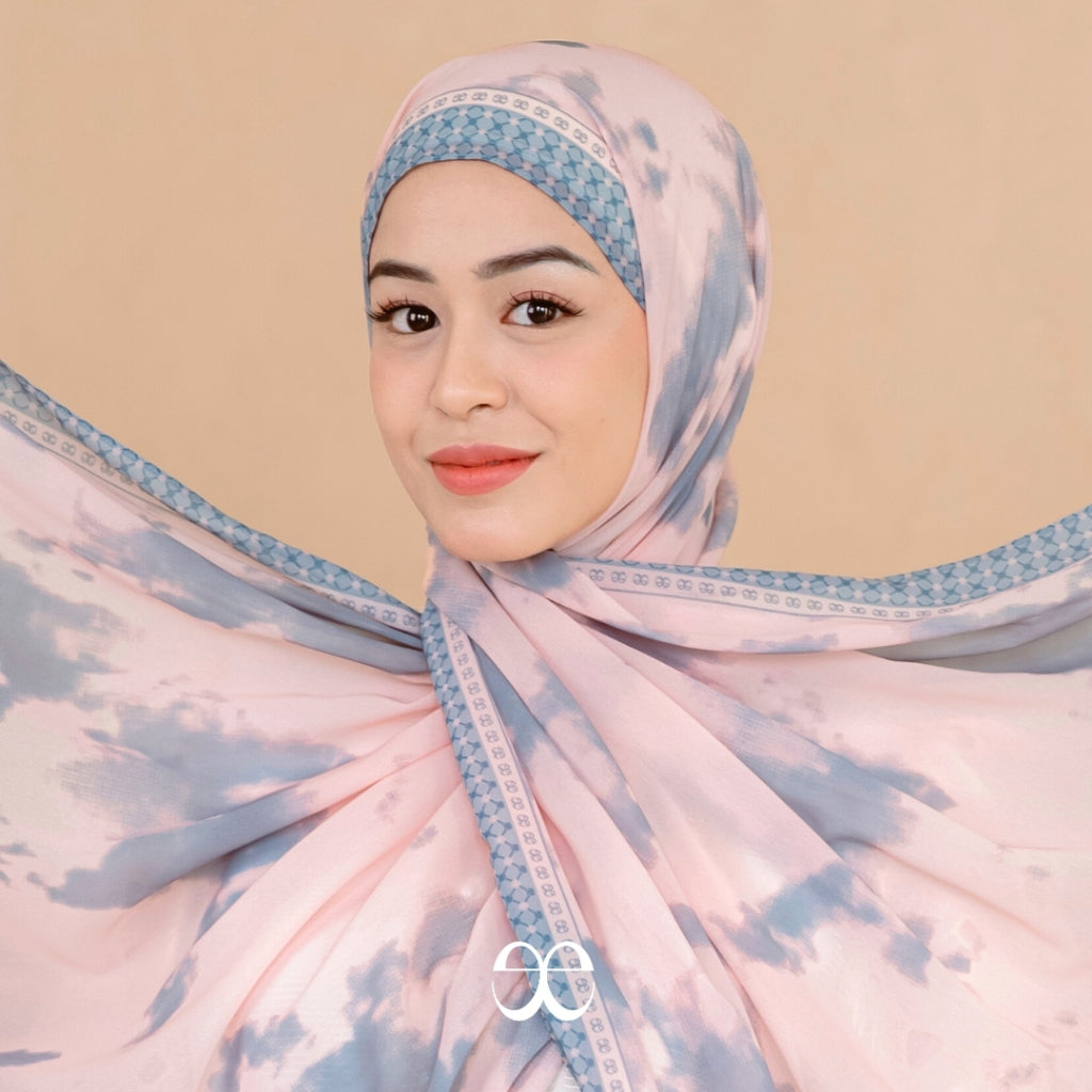ELLAYA Hijab Pashmina Instant Ceruty Premium Motif Noura Series