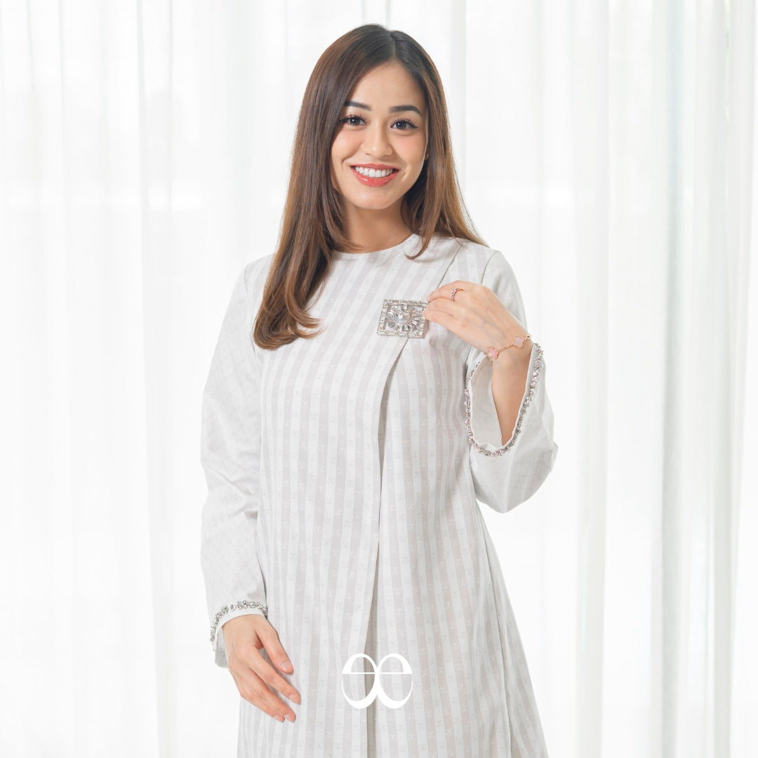 Claudya Cotton Monogram Tunic - Samira Series
