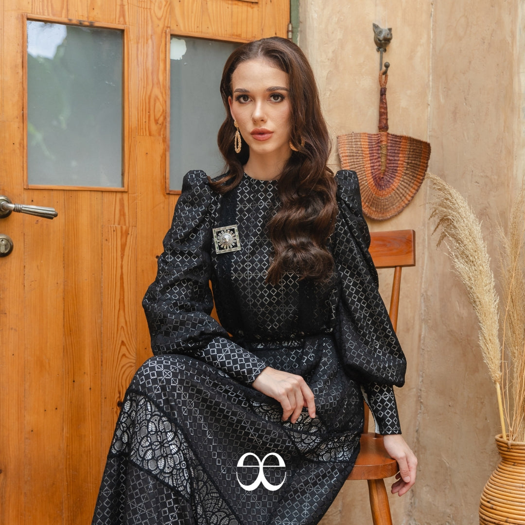 Minara Lace Dress - Papyrus Bloom Series