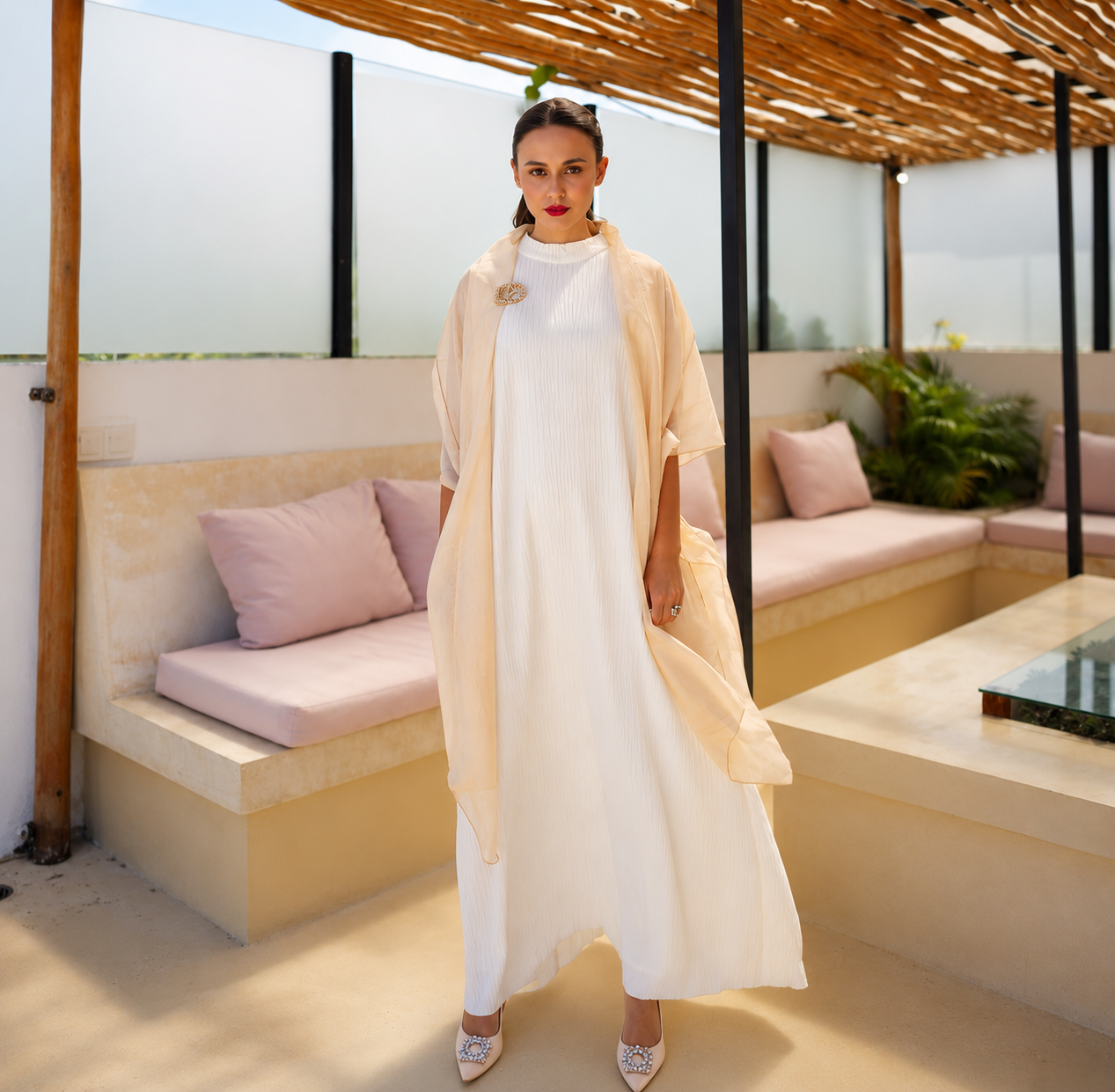 ELLAYA Dress Wanita Premium Plisse Series