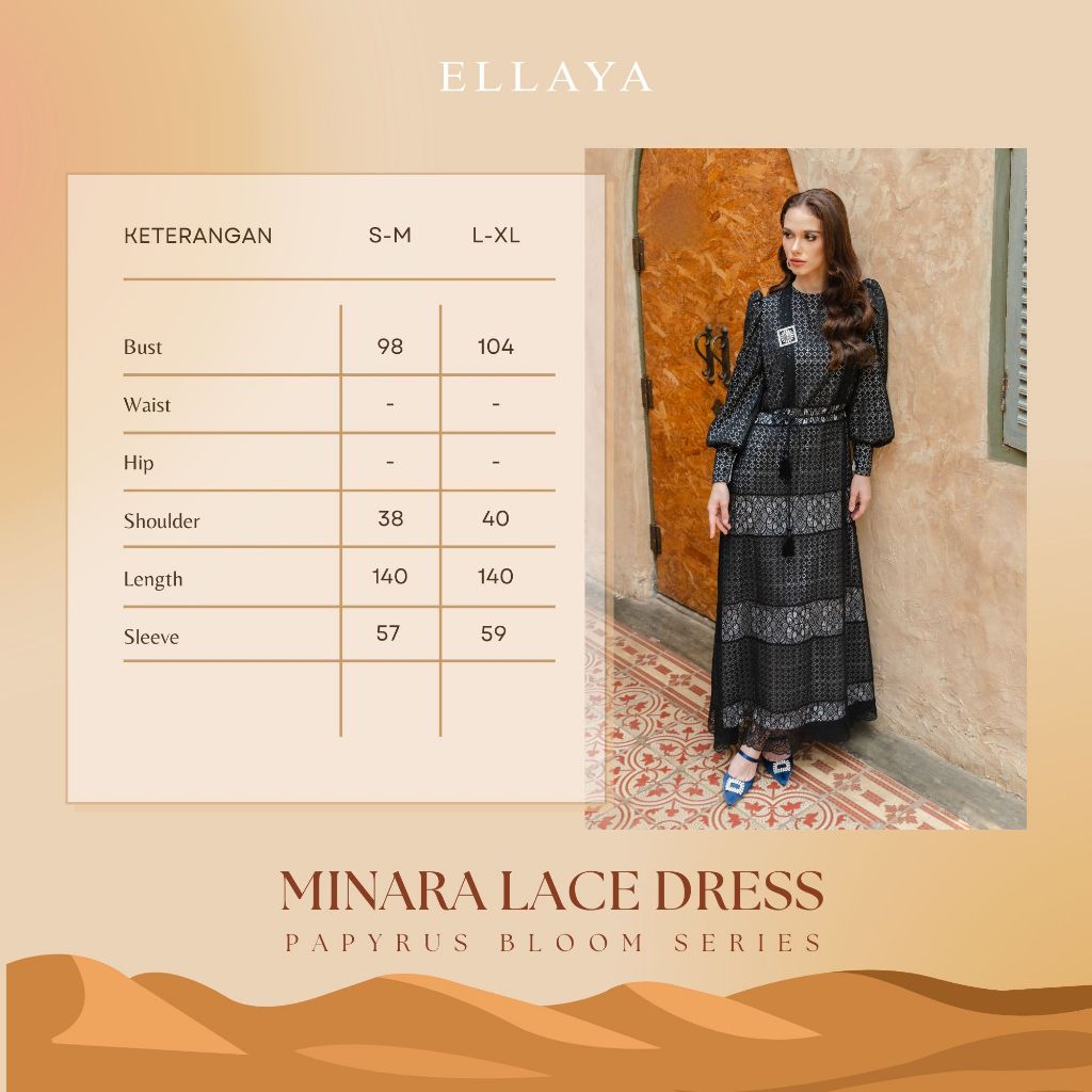 Minara Lace Dress - Papyrus Bloom Series