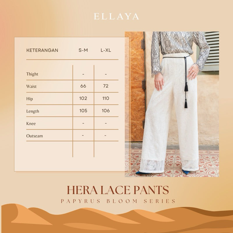 Hera Lace Pants - Papyrus Bloom Series