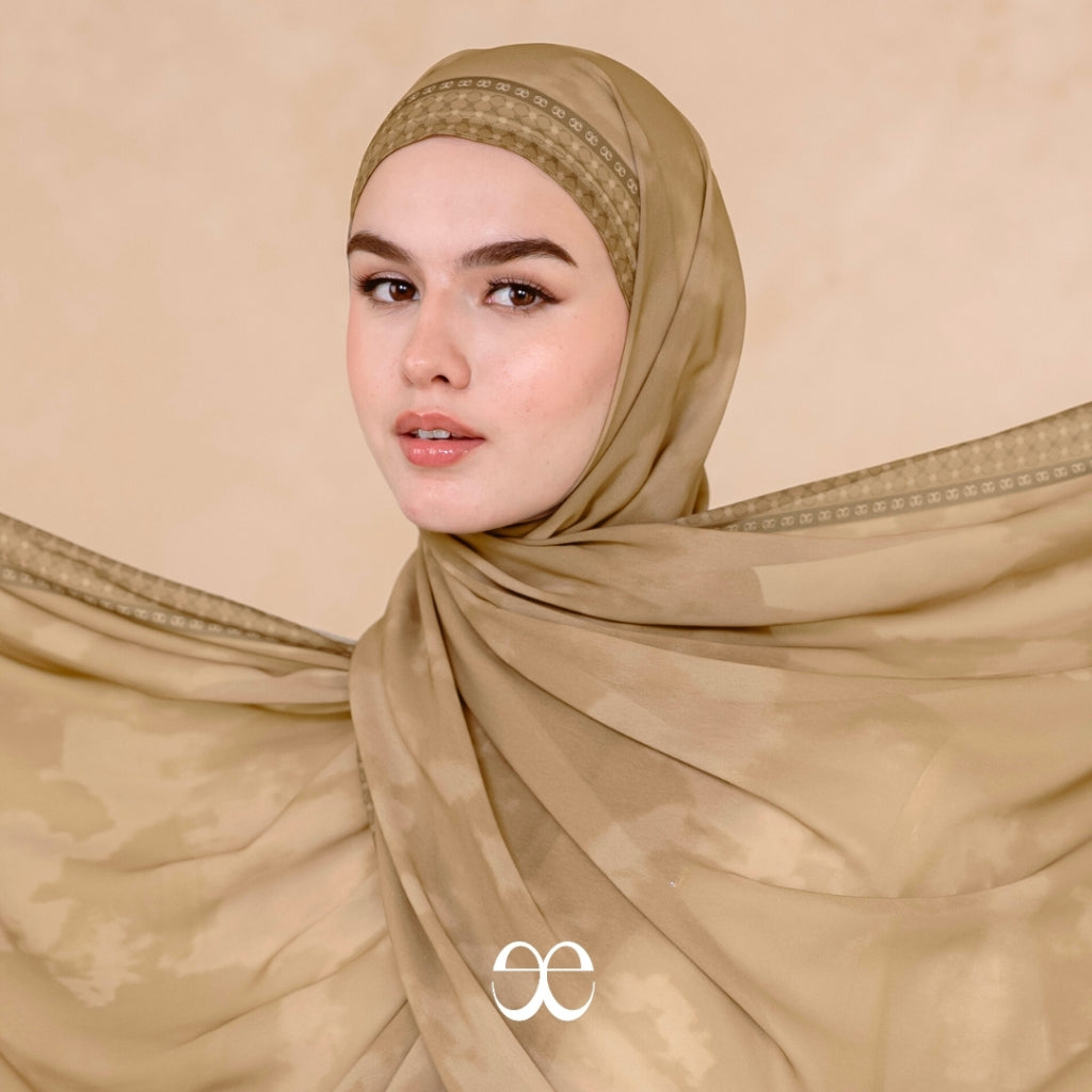 ELLAYA Hijab Pashmina Instant Ceruty Premium Motif Noura Series